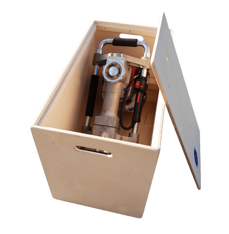 Houten kist voor flex pro palenrammer