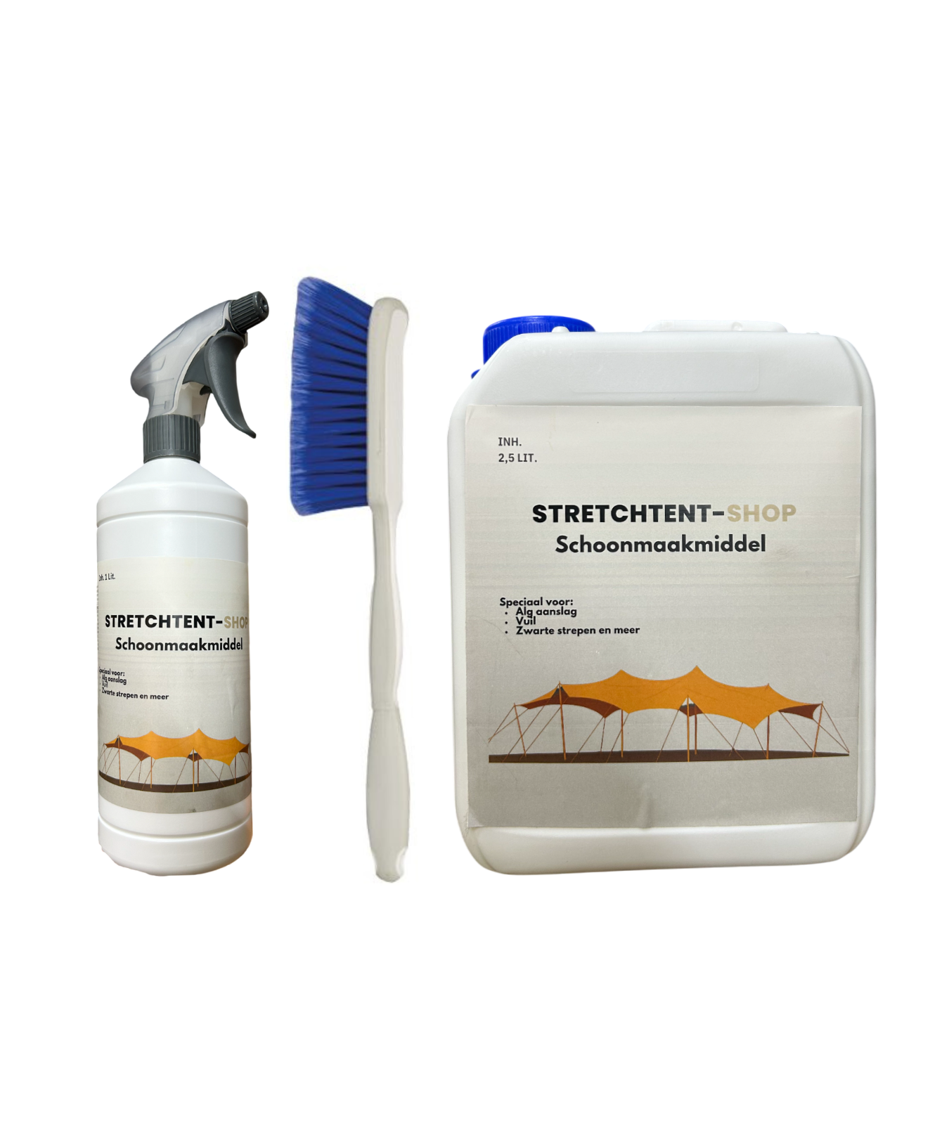 schoonmaak set stretchtent