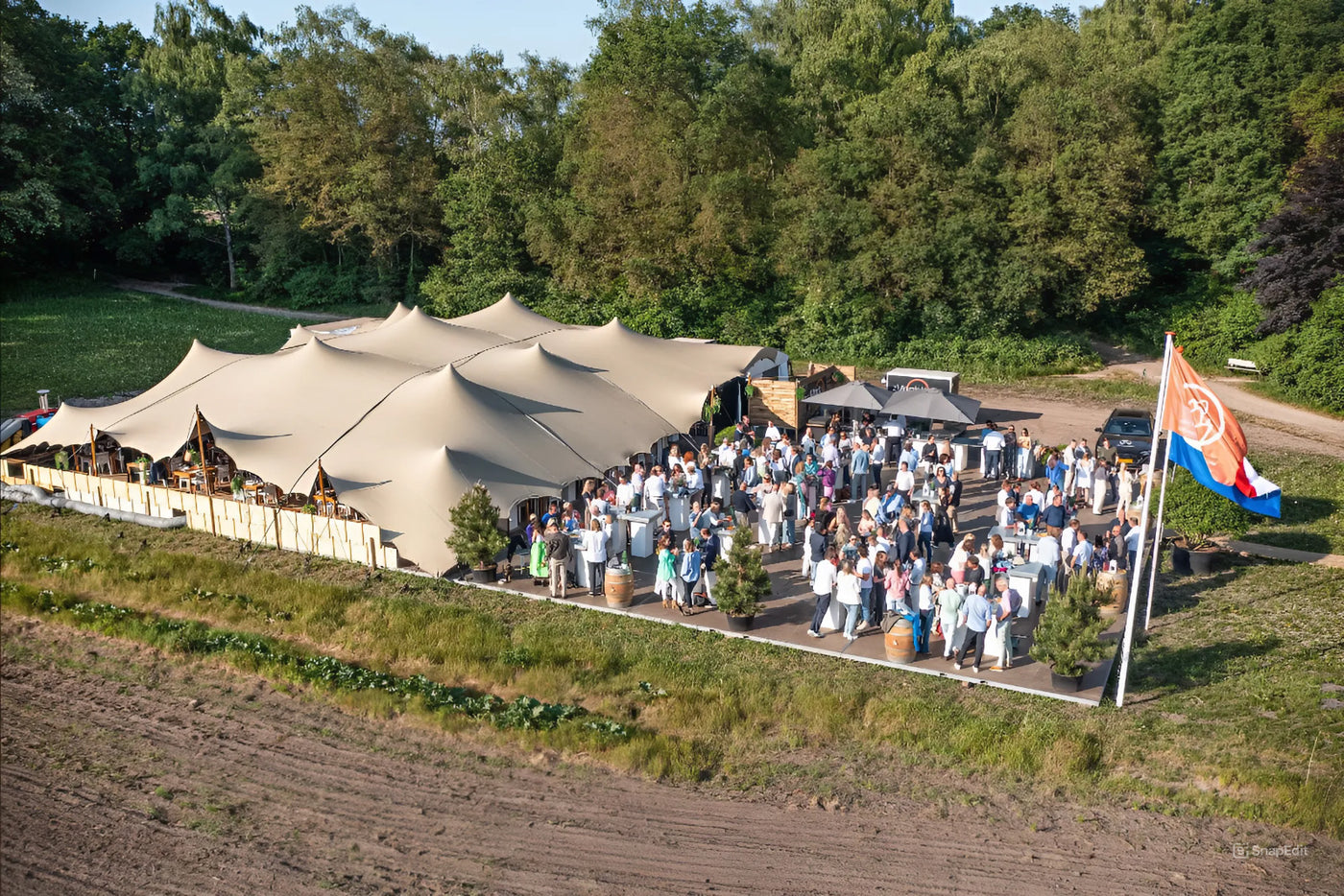 stretchtent-compleet-set-chino-beige-doek-feest