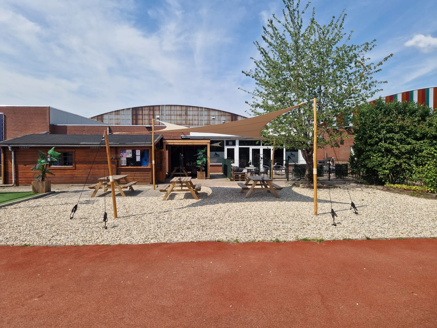 stretchtent 5x5 schaduwdoek