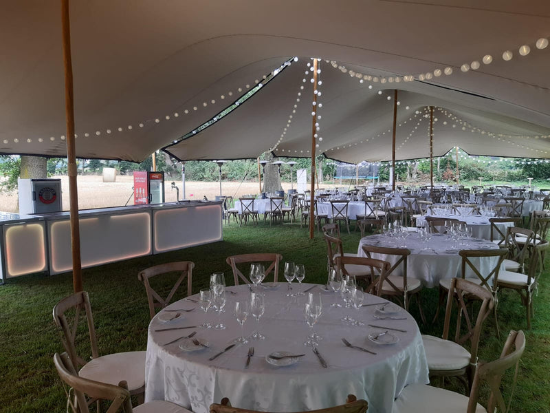 stretchtent feest huwlijk tent opbouw