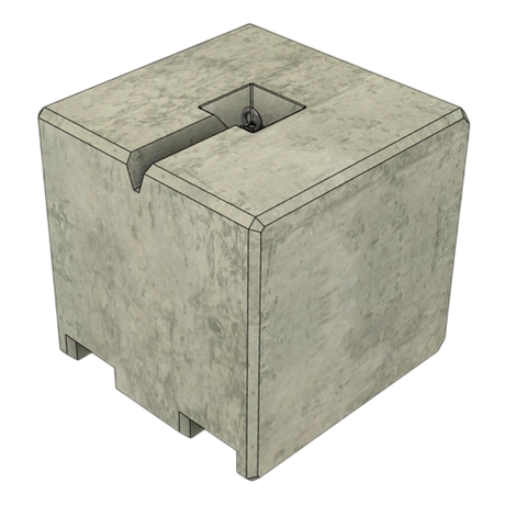 Ballastblok B1050 voor stretchtent