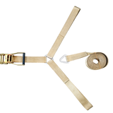 Ratchet strap for stretch tents