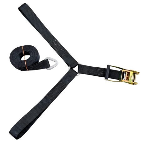 Ratchet straps for stretch tents in beige and black