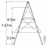 Tipi Tent Bamboo 5 x 5 meter