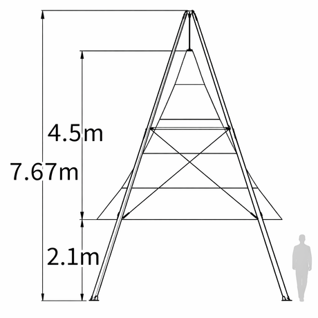 Tipi Tent Bamboo 5 x 5 meter
