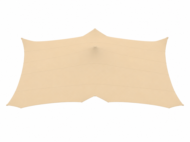Used stretch tent canvas beige 10 x 12 meters