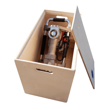Houten kist voor flex pro palenrammer