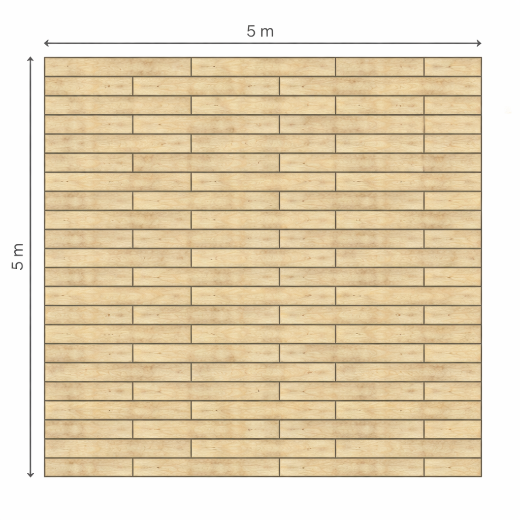 Cassette Flooring for Stretch Tent 5.00 x 5.00 m