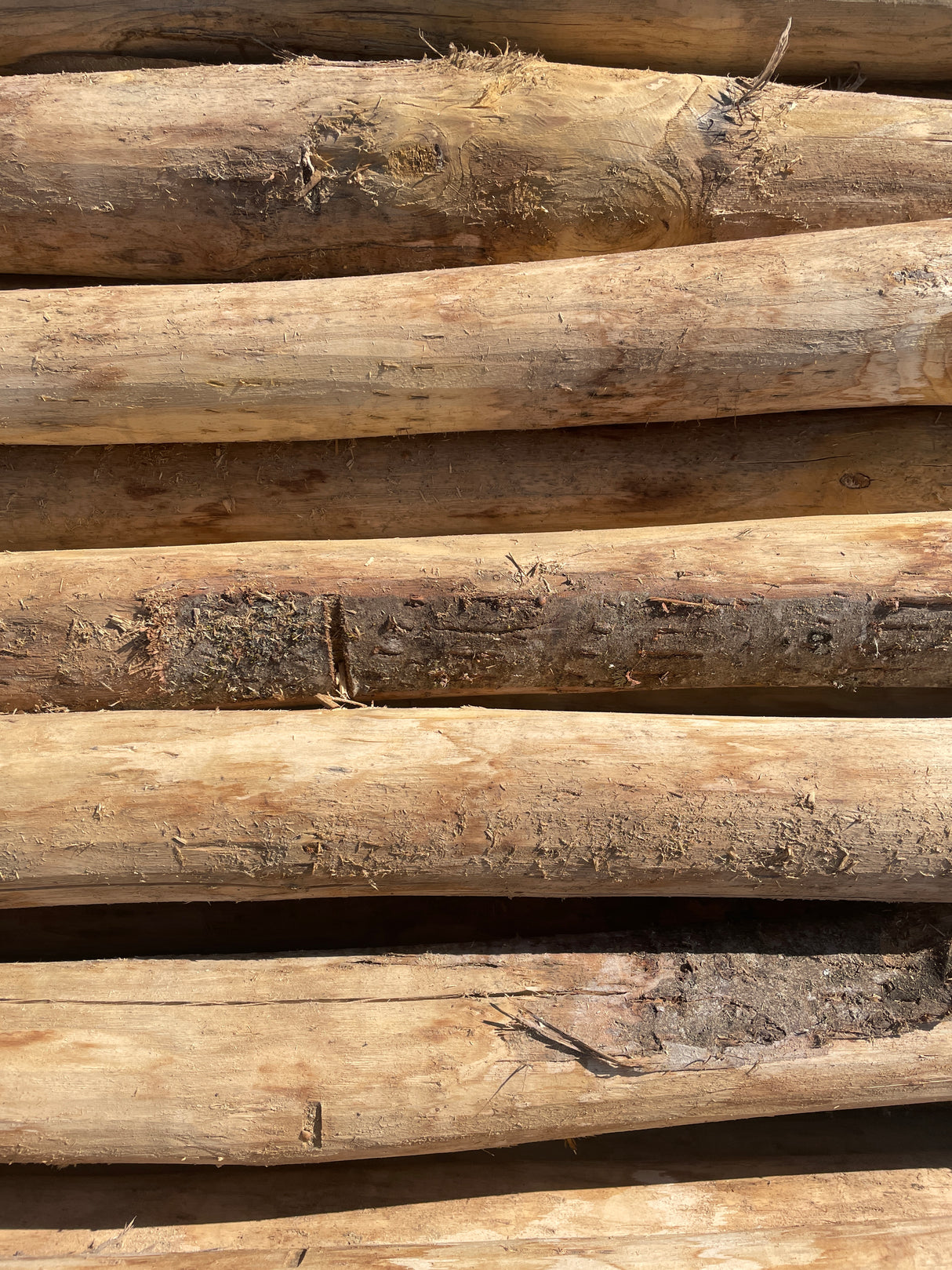 Chestnut Wooden Pole 3.00 Meters