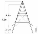 Tipi Tent Bamboo 6 x 6 meter