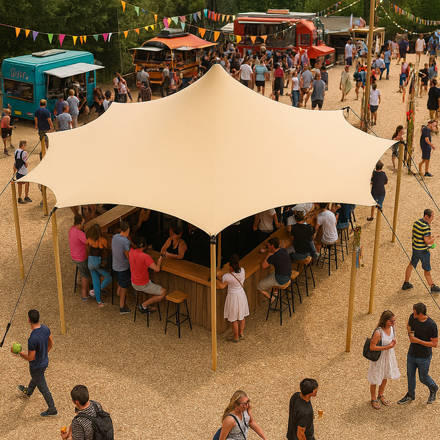 Stretchtent Bloom flextent festival