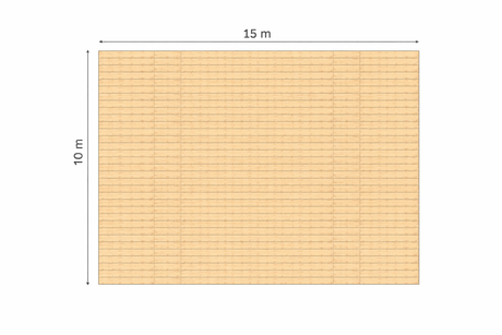 Vlondervloer 10 x 15m