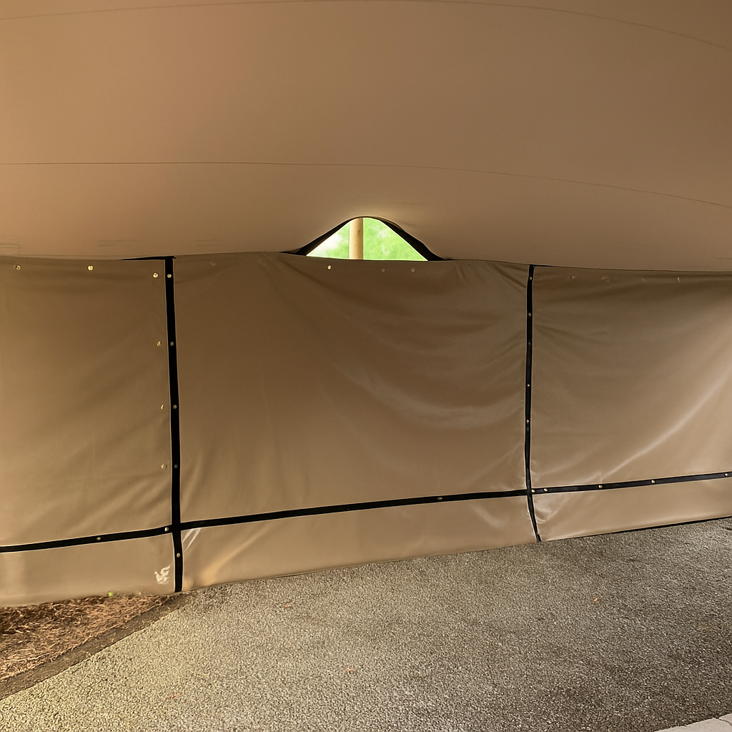 Stretchtent Zijwand zonder Ruit