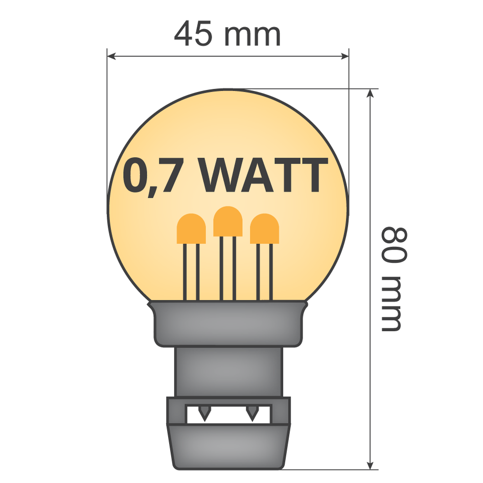 Priklamp Warm wit Stretchtent Verlichting 