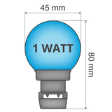 Priklamp Blauw Stretchtent Verlichting 