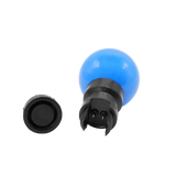 Blauwe Stretchtent Verlichting direct op prikkabel