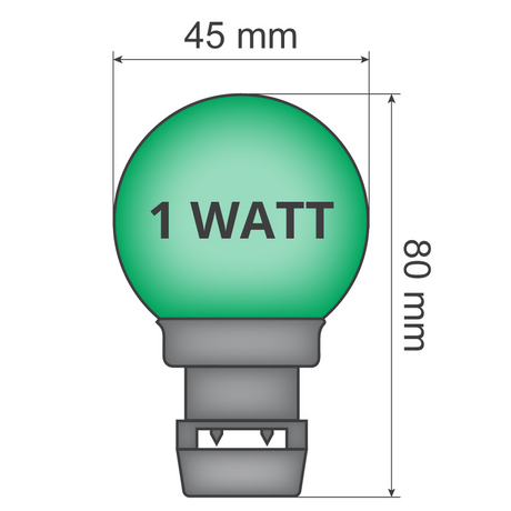 Priklamp - Groen - Stretchtent Verlichting – direct op prikkabel