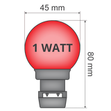 Priklamp Rood Stretchtent Verlichting