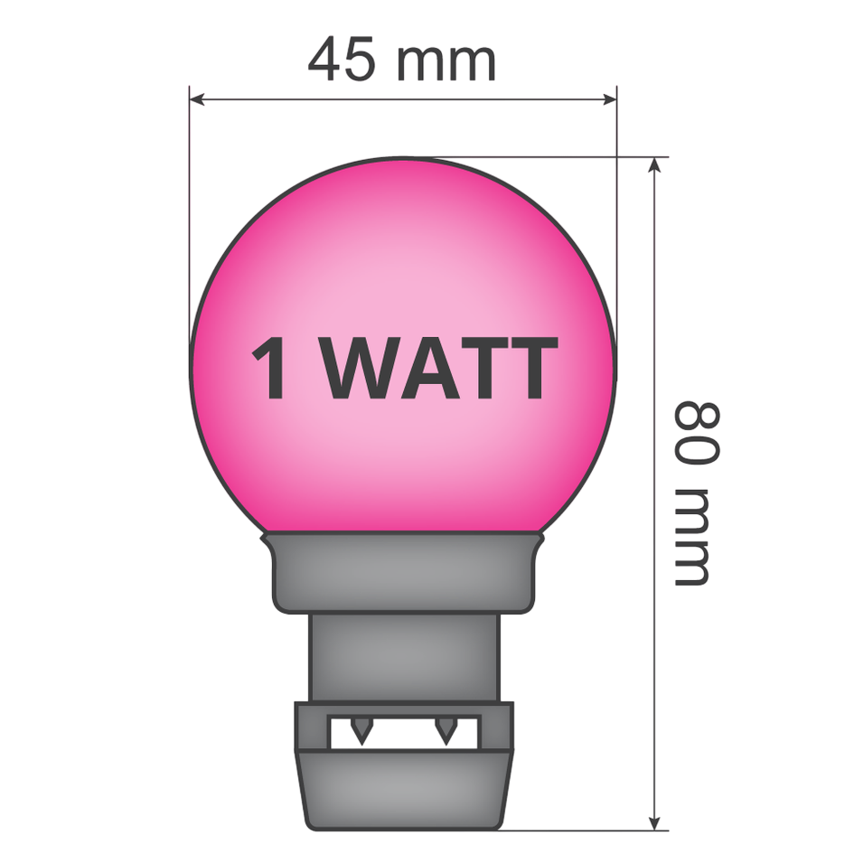 Priklamp Roze Stretchtent Verlichting