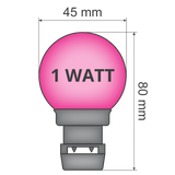 Priklamp Roze Stretchtent Verlichting