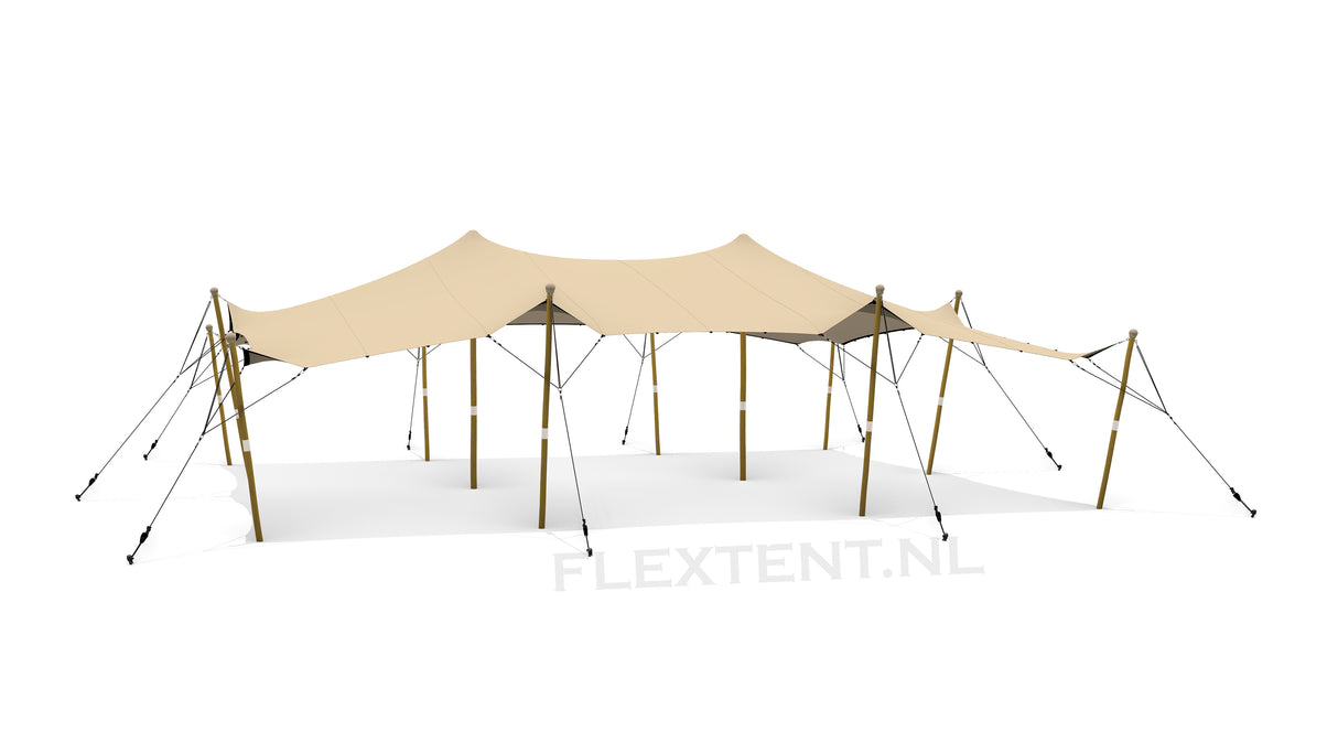 Complete Stretchtent Set 10.00 x 12.00 meter – Premium Kwaliteit (800 g/m²) - F4L Doek