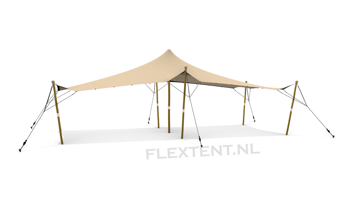 Complete Stretchtent Set 5.00 x 10.5 meter – Premium Kwaliteit (800 g/m²) - F4L Doek