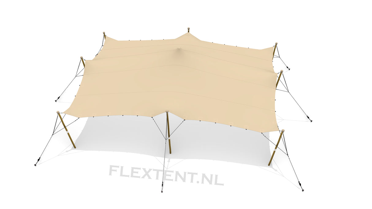 Complete Stretchtent Set 7.50 x 10.00 meter – Premium Kwaliteit (800 g/m²) - F4L Doek