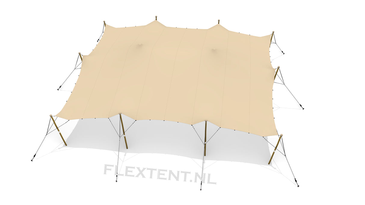 Complete Stretchtent Set 10.00 x 12.00 meter – Premium Kwaliteit (800 g/m²) - F4L Doek