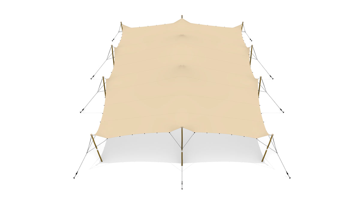 Complete Stretchtent Set 10,5 x 15 Meter – Premium Kwaliteit (800 g/m²) F4L Doek