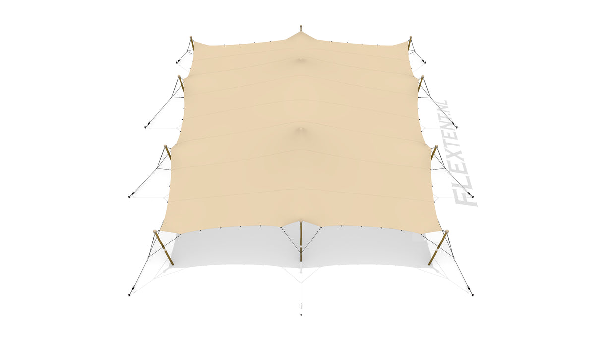 Complete Stretchtent Set 10.00 x 12.00 meter – Premium Kwaliteit (800 g/m²) - F4L Doek