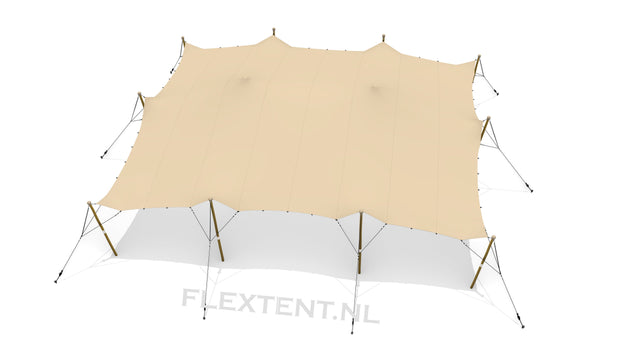 Used stretch tent complete set 10.00 x 12.00 meters