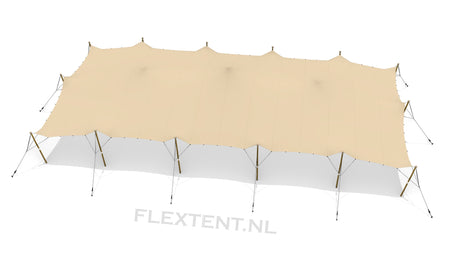 Gebruikte stretchtent complete set 10,00 x 21,00 meter