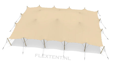 Gebruikte stretchtent complete set 15,00 x 21,00 meter