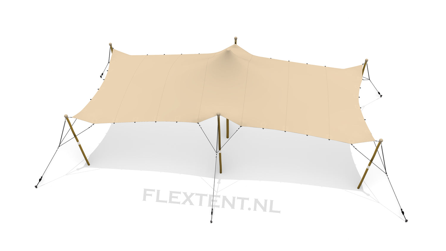 Complete Stretch Tent 5.00 × 10.50 m – F4L Premium 800 g/m² – Stretchtent shop