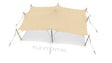 Used stretch tent complete set 7.50 x 10.50 meters